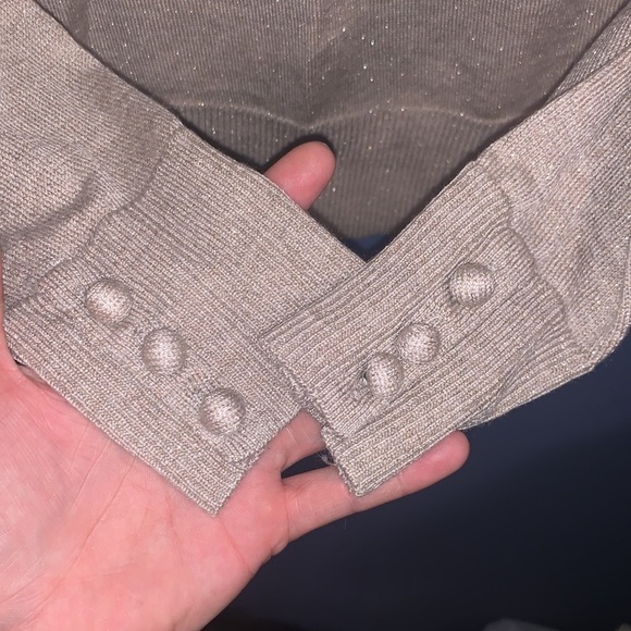 Talbots tan and gold sweater size XS - Picture 7 of 8